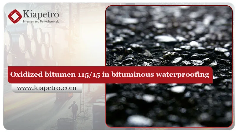 Oxidized bitumen 115/15 in bituminous waterproofing