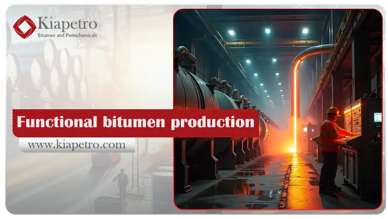 Functional bitumen production