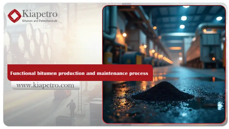 Functional bitumen production and maintenance process