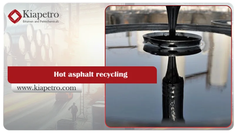 Hot asphalt recycling