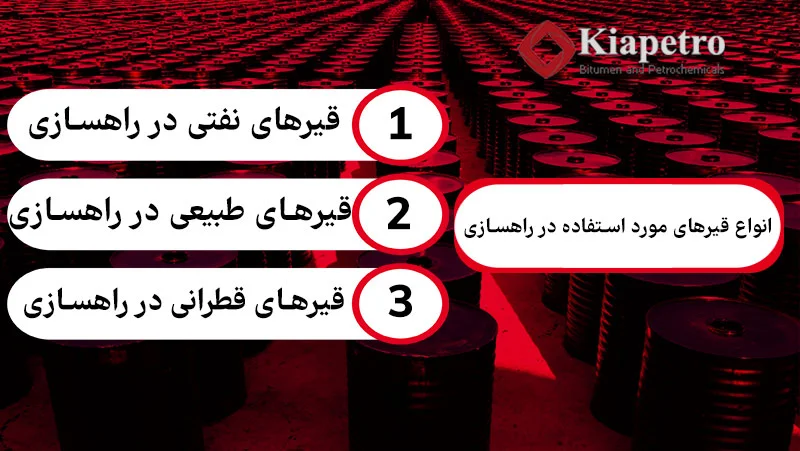 انواع قیرهای مورد استفاده در راهسازی